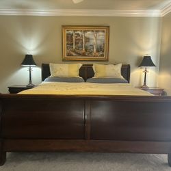 Brown Wood Master Bedroom Set