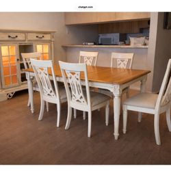 Dining Table, Chairs, Buffet