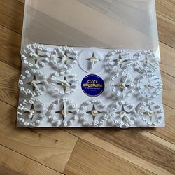 Clock Stampers - Set of 14 clock stamp pads in a clear plastic carrying case