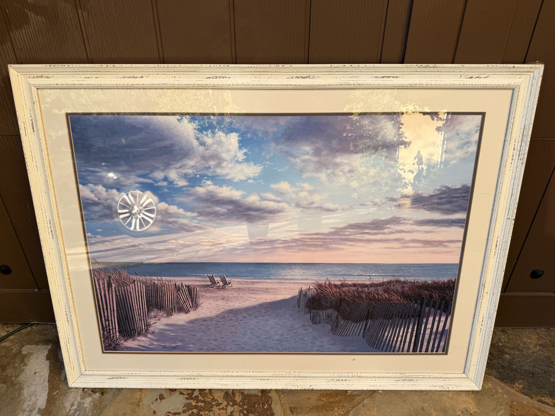 Beach Scene Framed Picture