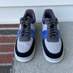 Nike Air Force 1 ‘07 LV8 2 Dark Grey Blue Black CI0061-001 Mens Size 10.5