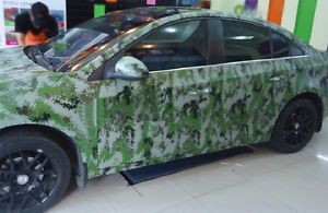 Brand new Camo High Gloss PVC Vinyl Car Wrap Sheet Roll Film 152x20cm $125 finished product pictured below