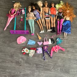 Various Barbies And Accessories 