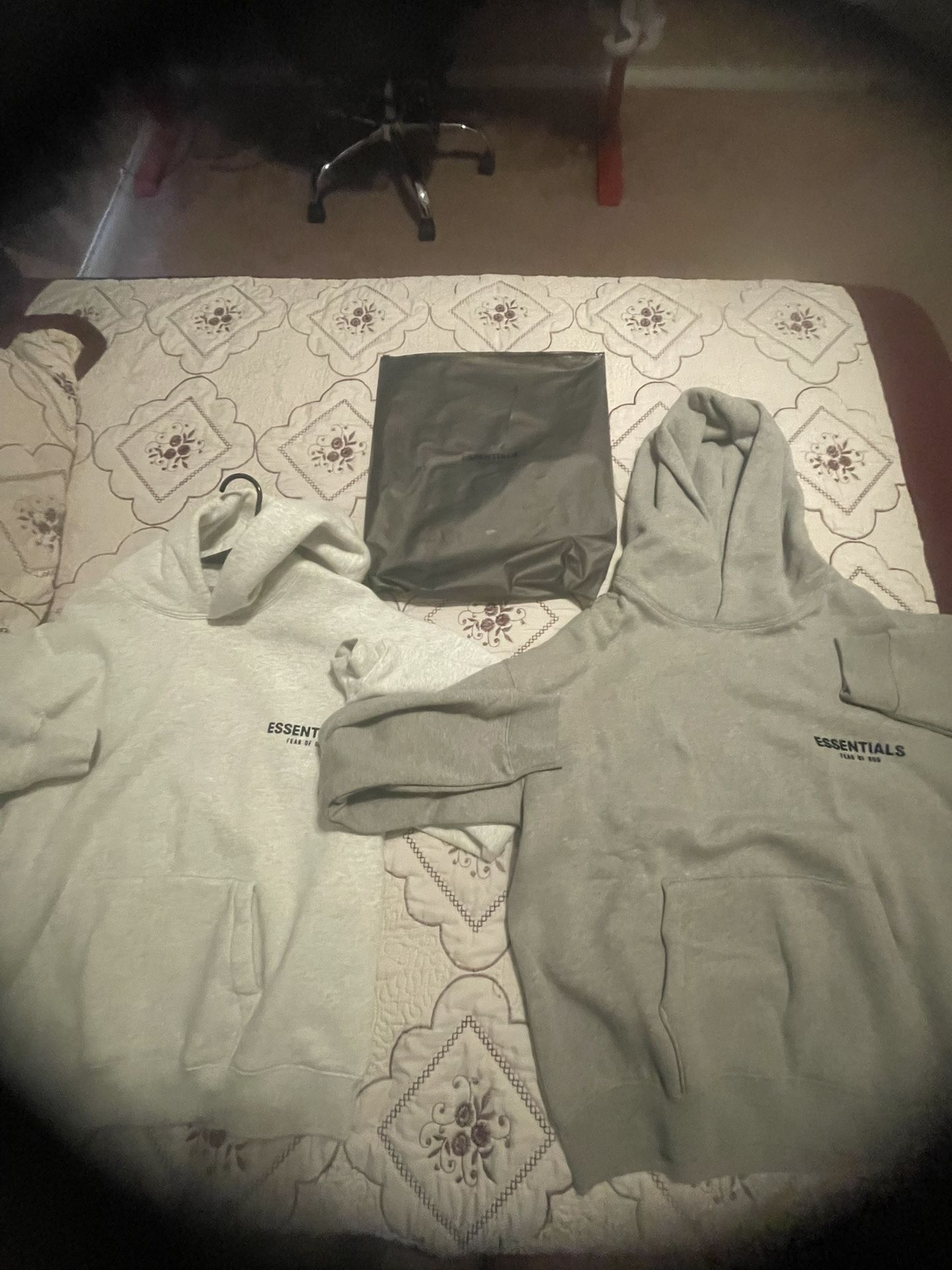 Essential Hoodies I Have 2 In Light Gray 1 Dark Gray No Black