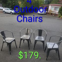 #A100...4 Outdoor Patio Chairs