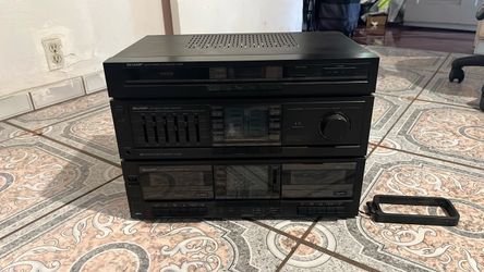 Sharp stereo cassette receiver