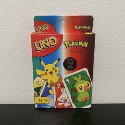 UNO Pokémon NEW Playing Card Deck Mattel English Asia Nintendo Game