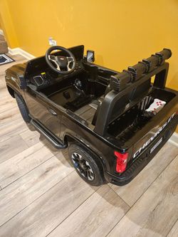 Kids Chevrolet Silverado Black 2 seater