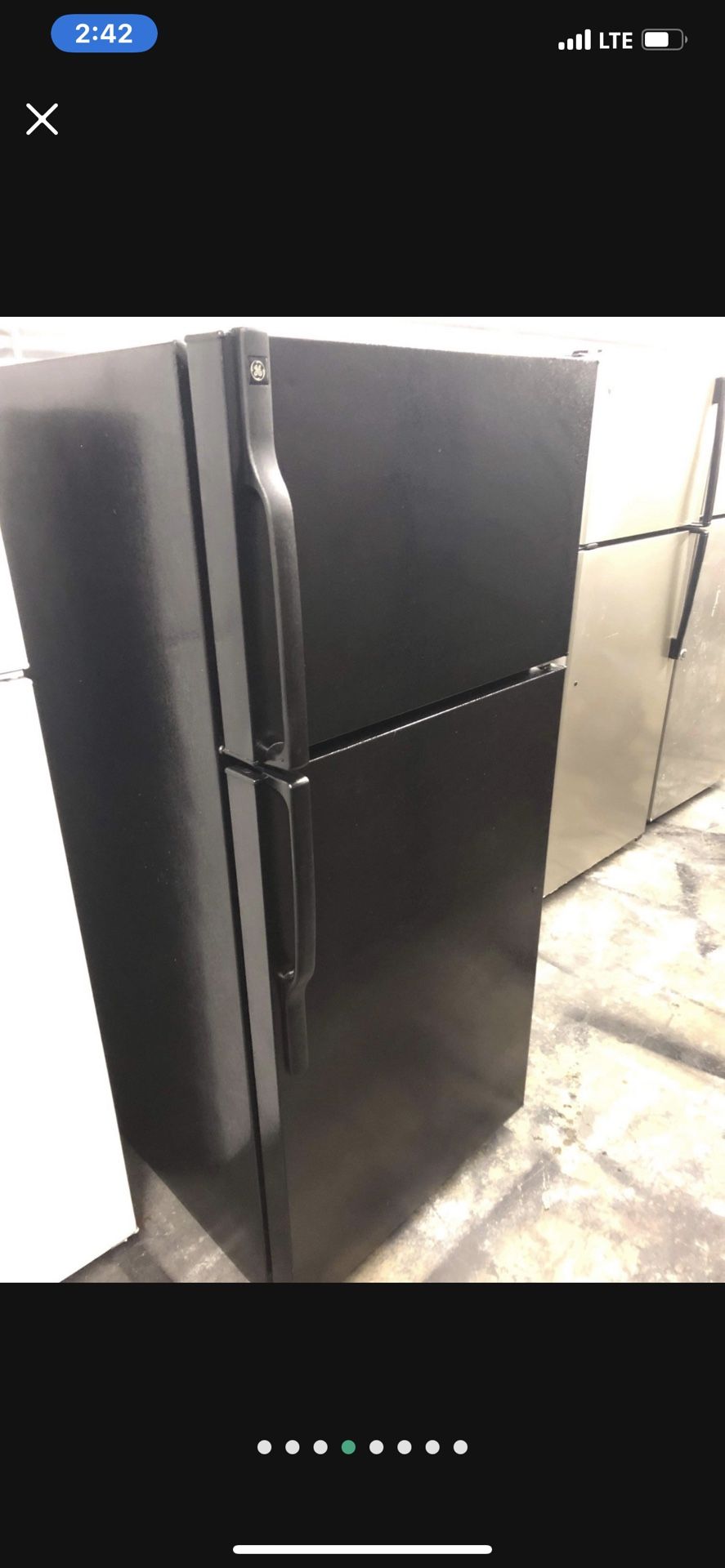 SALE!!! GE Black Refrigerators Freezer Top! Cold! Clean inside and out