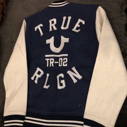 True Religion Collegiate Varsity Jacket L