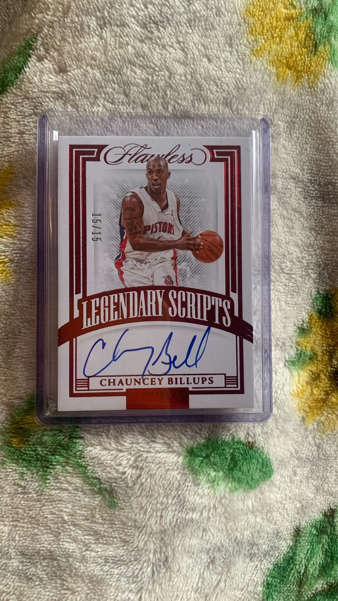Chauncey Billups Autographed NBA Trading Card