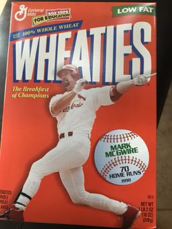 Mark McGwire Wheaties box