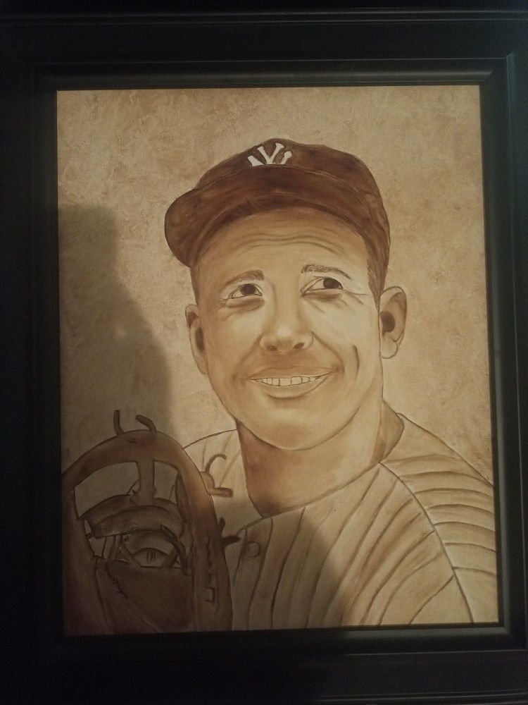 Joe DiMaggio Oil Panting