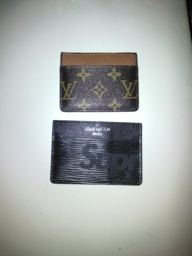 LV Card Holders 2 For 1.. Supreme x LV Is The Black One And Regular Print On Other... 75 $