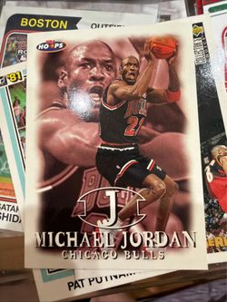 Michael Jordan NBA Hoops Chicago Bulls Card