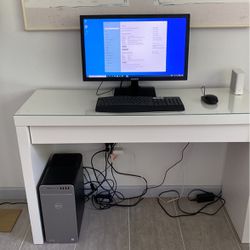 Desktop Computer Mouse Monitor Wireless Keyboard