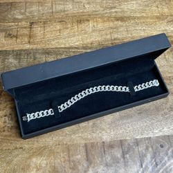 Diamond Curb Chain Bracelet 