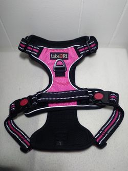 TobeDRI No Pull Dog Harness Size LARGE Hot Pink - New