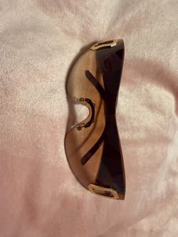 Y2K glasses brown