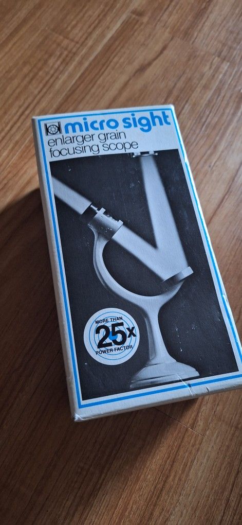 Microsight Enlarger Grain Focusing Scope With Original Box Vintage