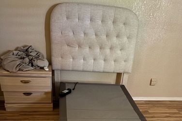 Upholstered, twin headboard