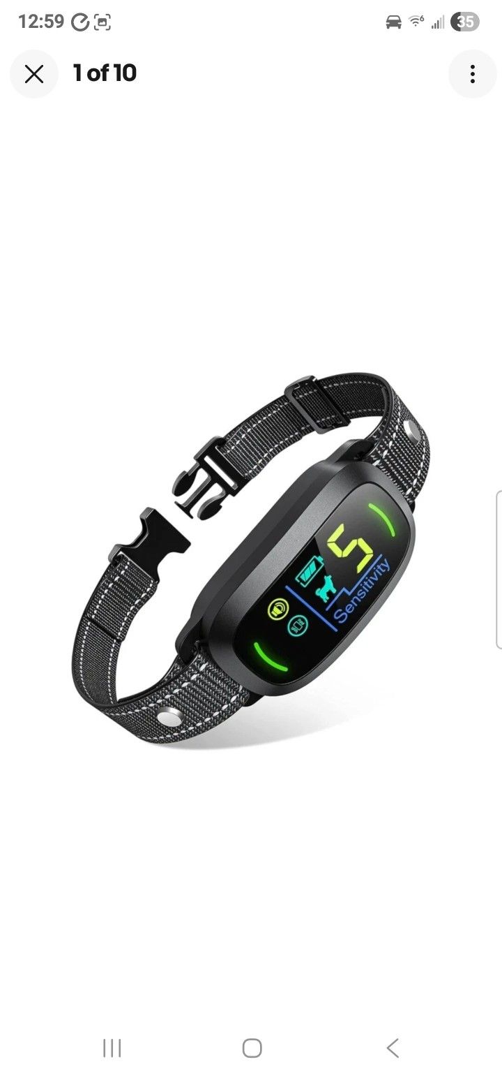 Dog Bark Collar, Rechargeable Smart Collar, Anti Barking Training NEW