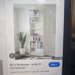 IKEA White Bookshelf’s (2) 