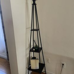 Lamp with shelving