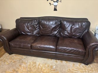 Genuine Leather Couch