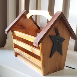 Custom Handmade Magazine Rack 17”Hx14.5”Wx19.5”L New
