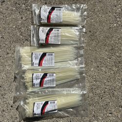 5 Bags Of Zip Ties. 