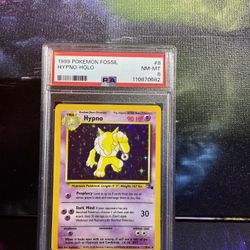 Hypno 8/62 Fossil Holo PSA8