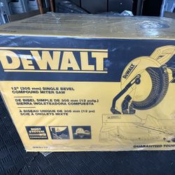 New Dewalt Miter Saw