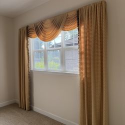 Set Of 3 Custom Curtains 
