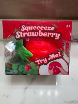 Squeeeze Strawberry Squishy 🍓✨