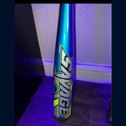 Small Kids BaseBall Bat, Blue Rawling Savage,  24in - 12oz - 2.25 Diameter