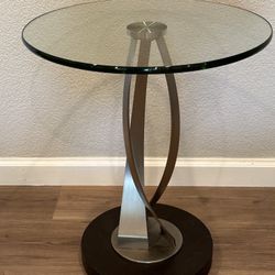 Gigi Accessory Table with Glass Top