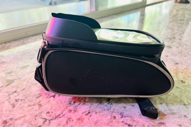 ISHOKAKY Bicycle Frame Bag with Phone Holder