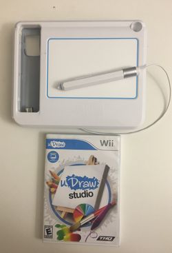 Wii uDraw studio game tablet and game