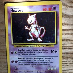 Holographic Mewtwo Pokemon Card