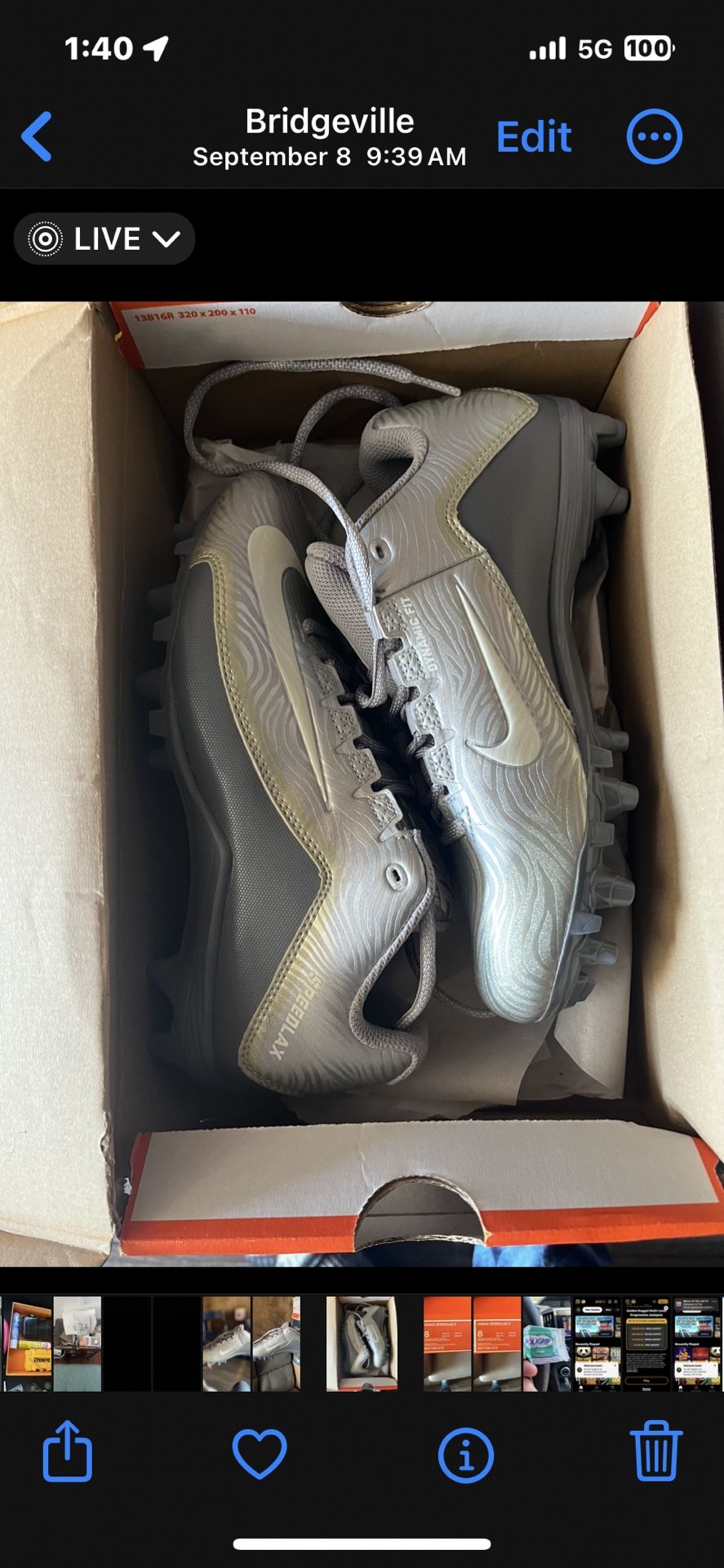 Women’s Nike Lacrosse Size 8-new-Price Reduced