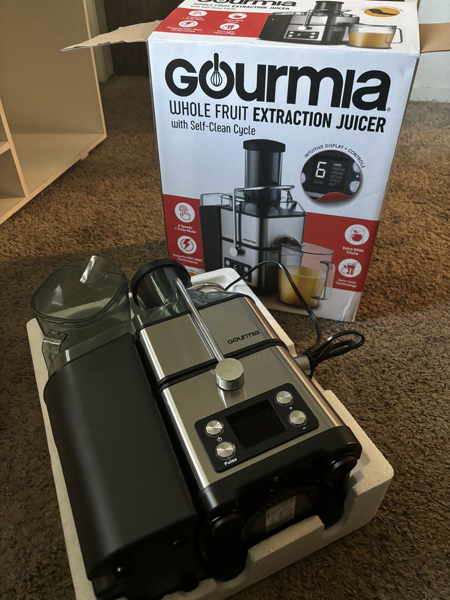 Gourmia 6 Speed Extraction Digital Juicer
