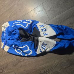 Fox Racing Motocross Pants Blue White