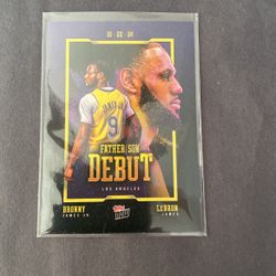Bronny James Rookie 2024 Topps Now Father/Son Debut #1