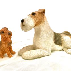 Terrier figurines by Sandra Brue Sand Cast