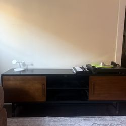 *LIKE NEW * Media Console Table (Brown/Black)