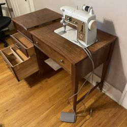 1966 Vintage Singer Sewing Machine Desk