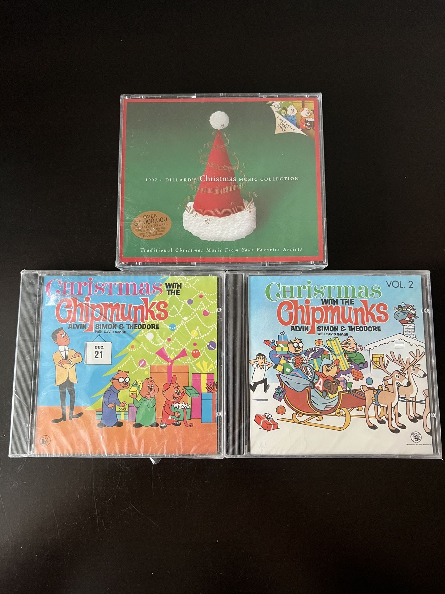 Christmas Chipmunks Vol.1-2, 1997 Dillards Christmas Collection CD