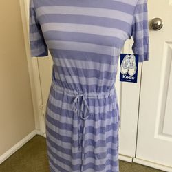 Keds wide stripe periwinkle dress