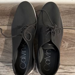 Calvin Klein Men's Black Lace-Up Oxford Shoes